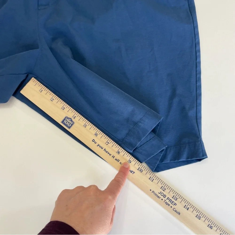 Banana Republic Flat-Front Golf Shorts Deep Blue Mens 40 Athletic Gorpcore